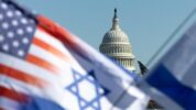 Bendera Israel dan Amerika Serikat